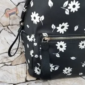 Kate Spade Floral Mini Backpack - Black and White Kate Spade Perry Floral Small Backpack Dancing Bloom New | eBay main image 2